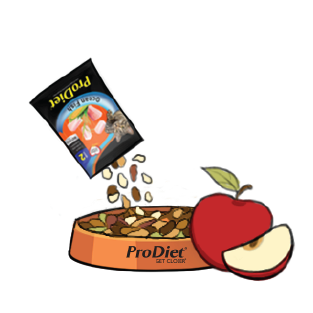 Step 2: Mix ProDiet Ocean Fish with Apple topper into the cat bowl for more flavour enhancement.