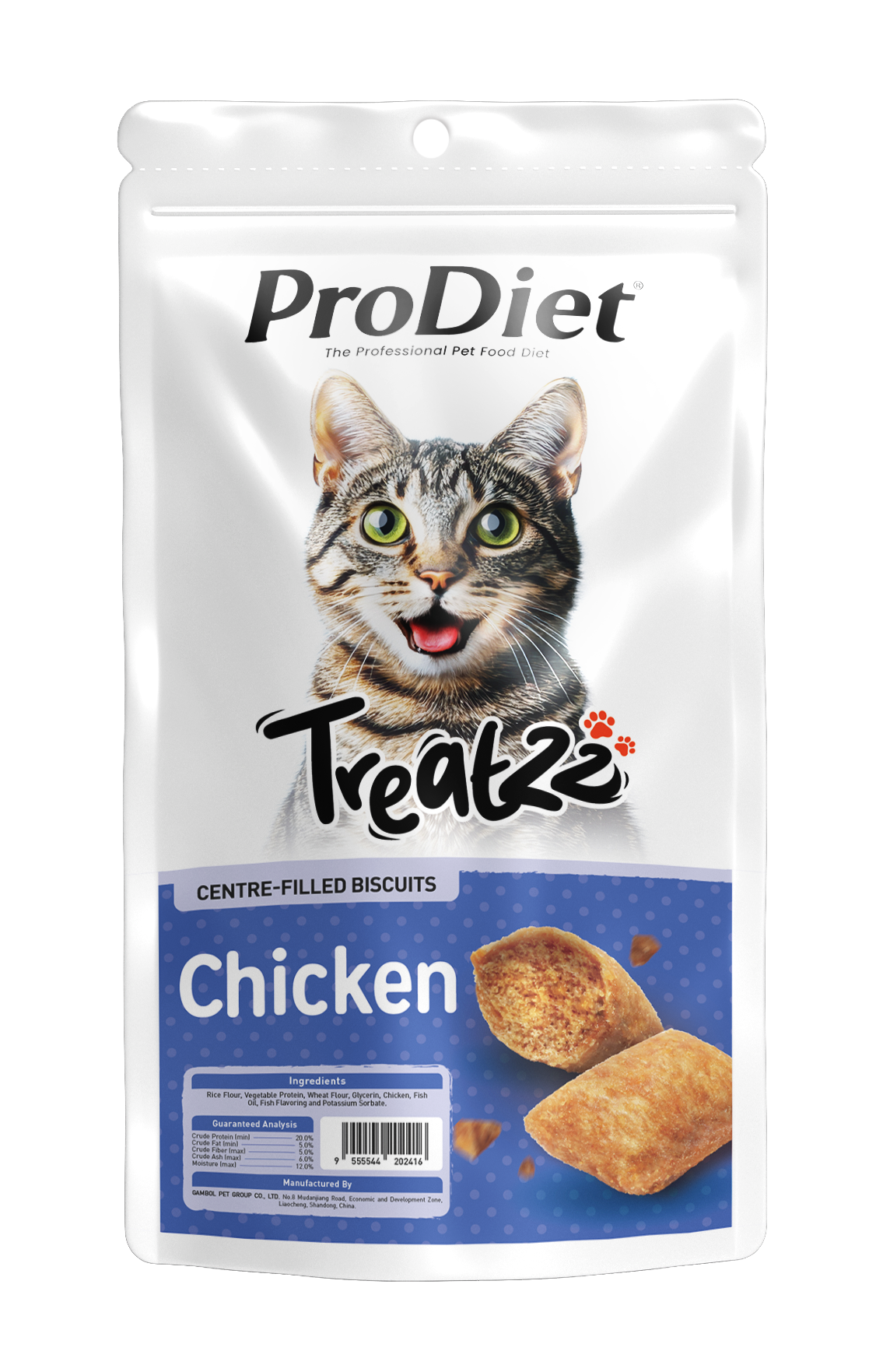 ProDiet Treatzz Centre-Filled Biscuits – Chicken (80g)