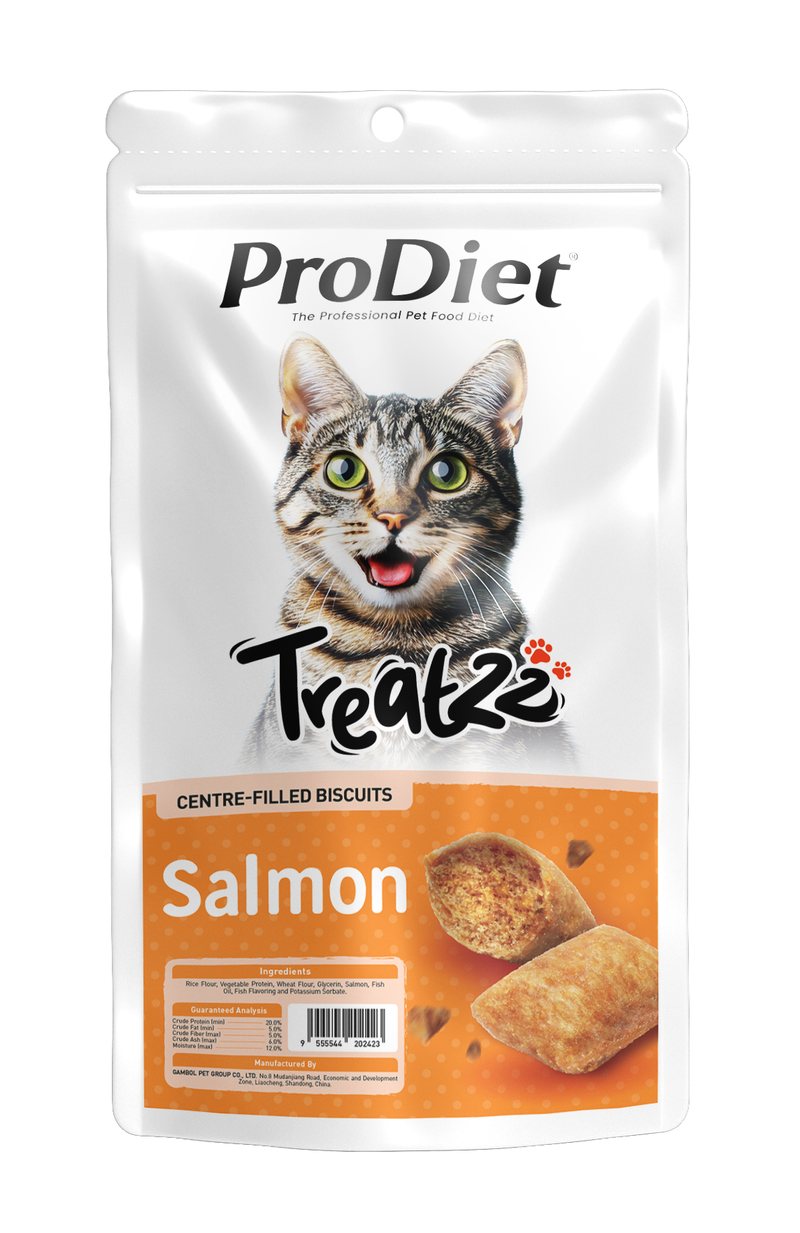 ProDiet Treatzz Centre-Filled Biscuits – Salmon (80g)